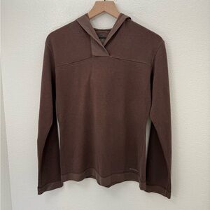 Patagonia‎ Brown Organic Cotton Pullover Hoodie Size Medium